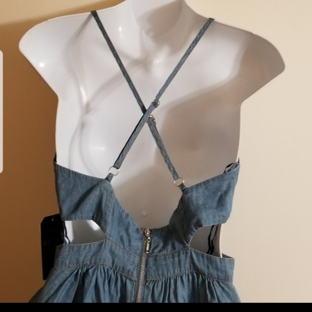 Denim cutout dress